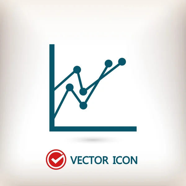 Infografía, icono del gráfico — Vector de stock