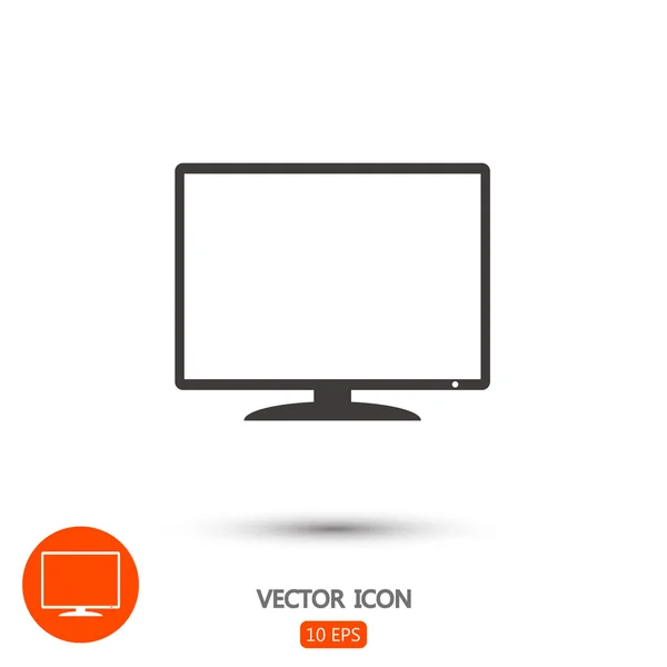 Monitor ícone ilustração . — Vetor de Stock