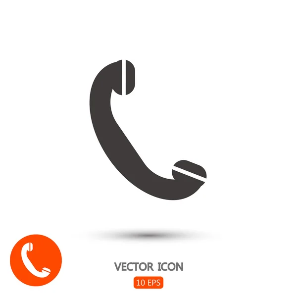 Telefon, platt-ikonen — Stock vektor