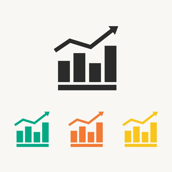 Infografía, icono del gráfico — Vector de stock