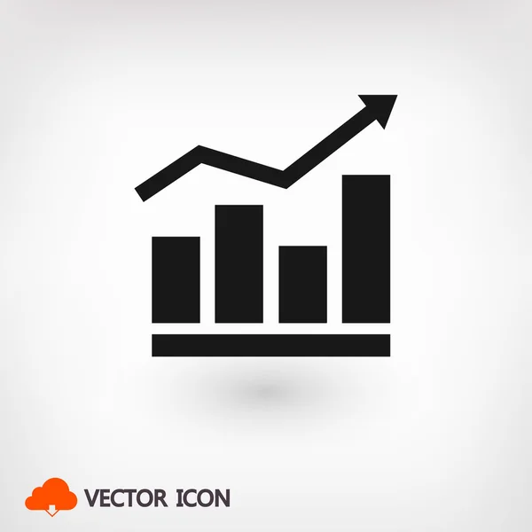 Infográfico, ícone gráfico — Vetor de Stock