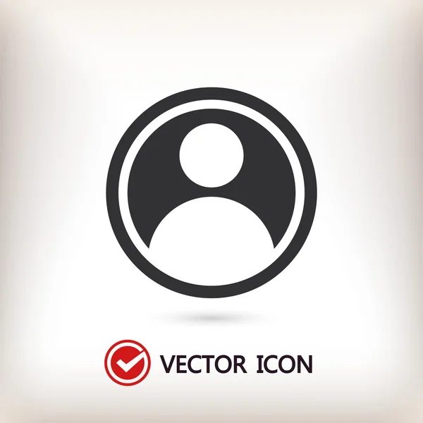 Icona utente design piatto — Vettoriale Stock