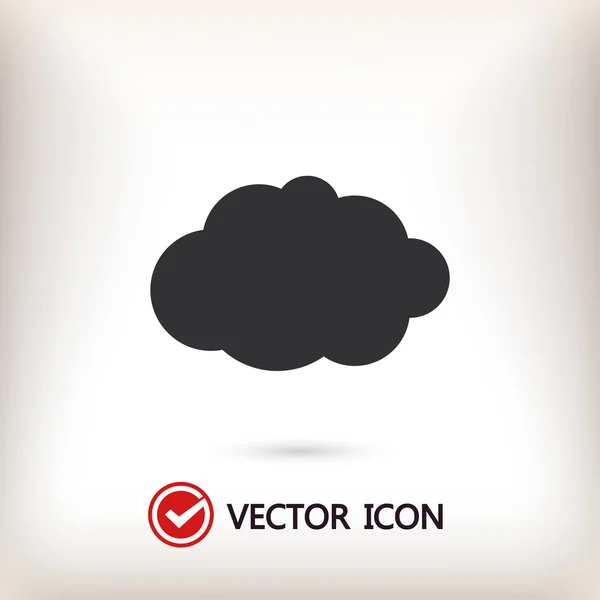 Wolk platte ontwerp pictogram — Stockvector