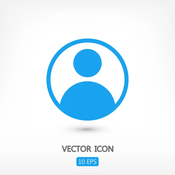 Płaska konstrukcja użytkownika ikona — Wektor stockowy