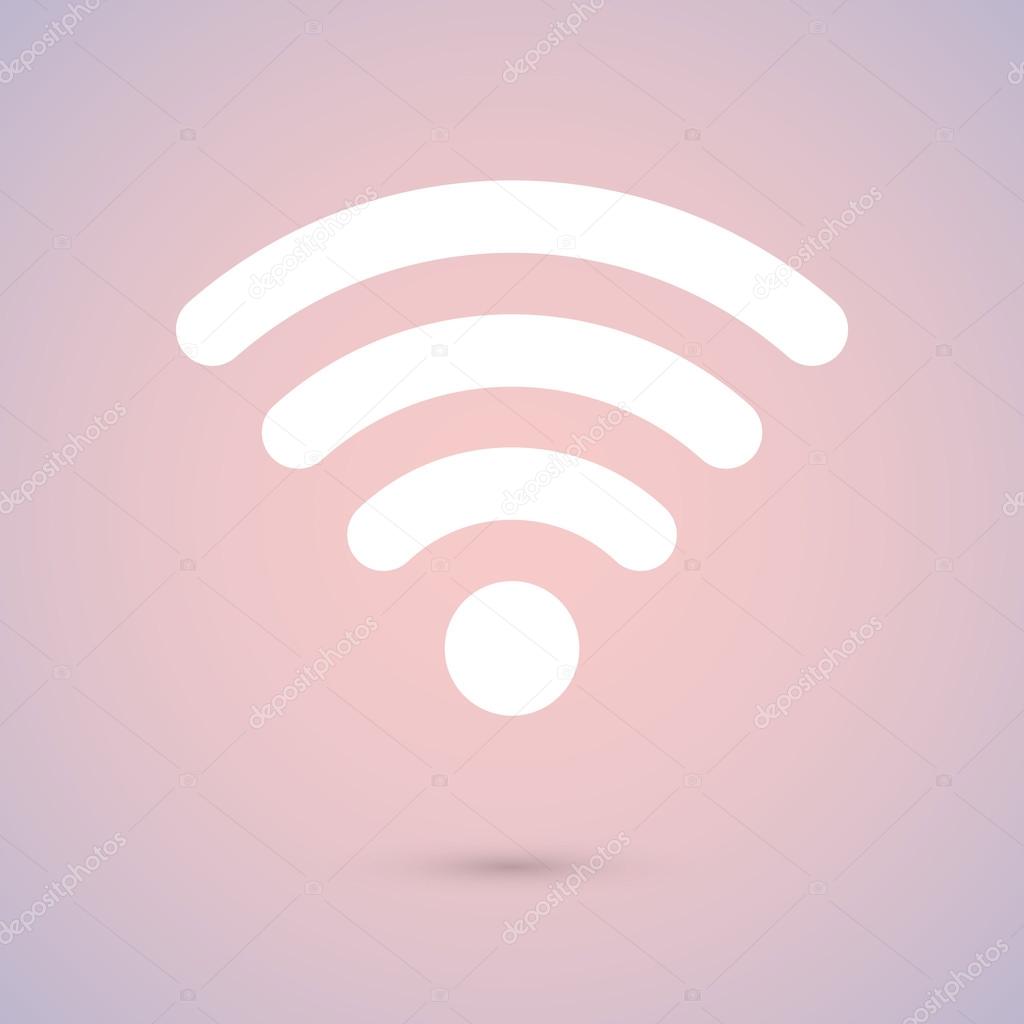 Wireless Icon,  Flat design style