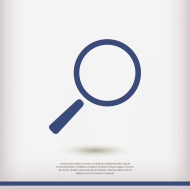 Arama düz tasarım simgesi