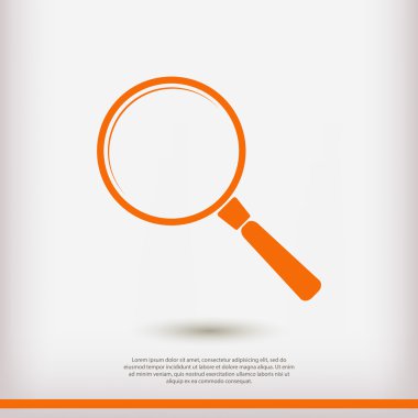 Arama düz tasarım simgesi