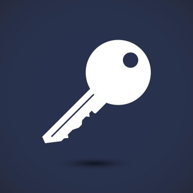 anahtar düz tasarım simgesi