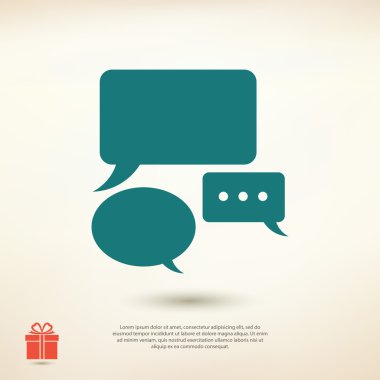 konuşma balonları simgesi