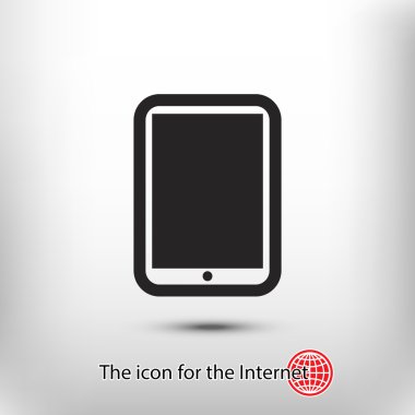 Modern dijital tablet pc simgesi