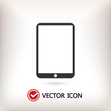 Modern dijital tablet pc simgesi