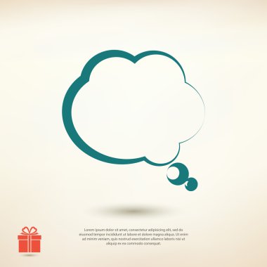 komik konuşma kabarcıklar simgesi