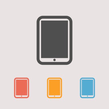 Modern dijital tablet pc simgesi