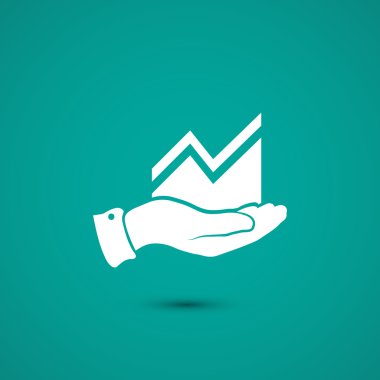 Infographic elle, grafik simgesi