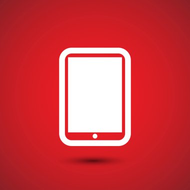 Modern dijital tablet pc simgesi