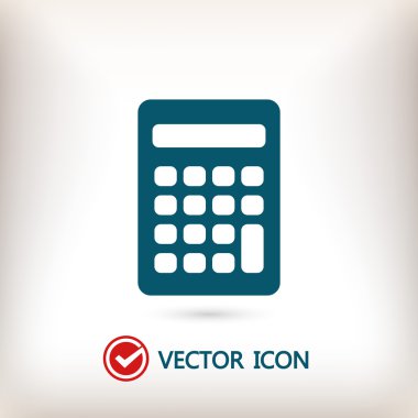 Düz tasarım hesap makinesi simge