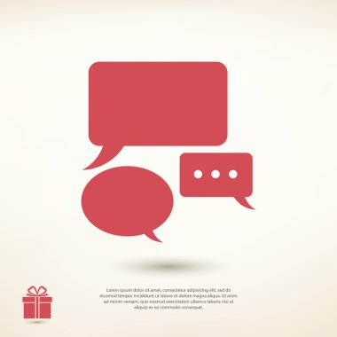 konuşma balonları simgesi