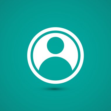 Düz tasarım kullanıcı simgesi