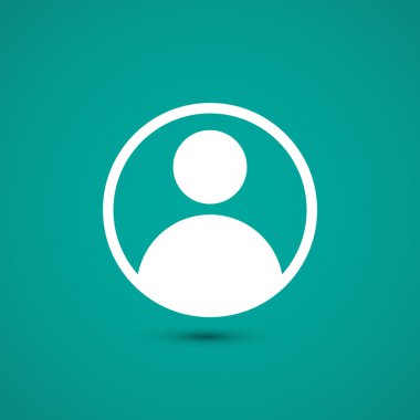 Düz tasarım kullanıcı simgesi