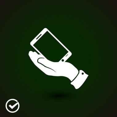 akıllı telefon el simgesi