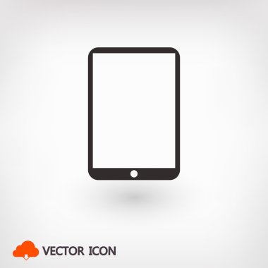 Modern dijital tablet pc simgesi