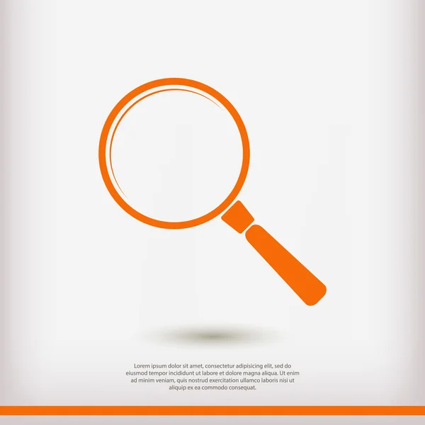 Search flat design icon — Stock Vector