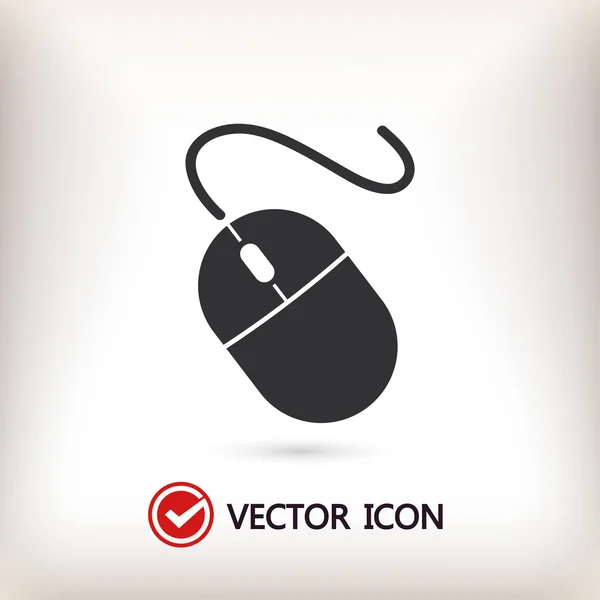 Icono del ratón ordenador — Vector de stock