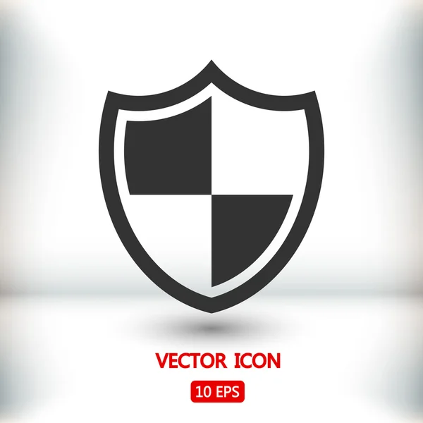 Shield icon,  Flat design style — Stock Vector