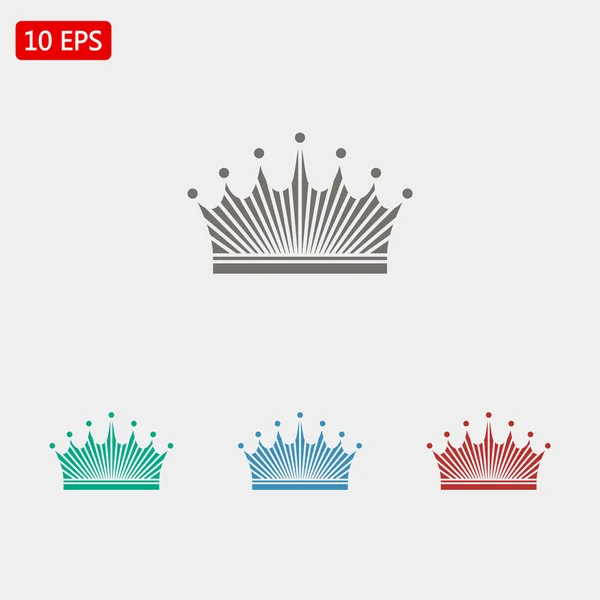 Corona icono de diseño plano — Archivo Imágenes Vectoriales