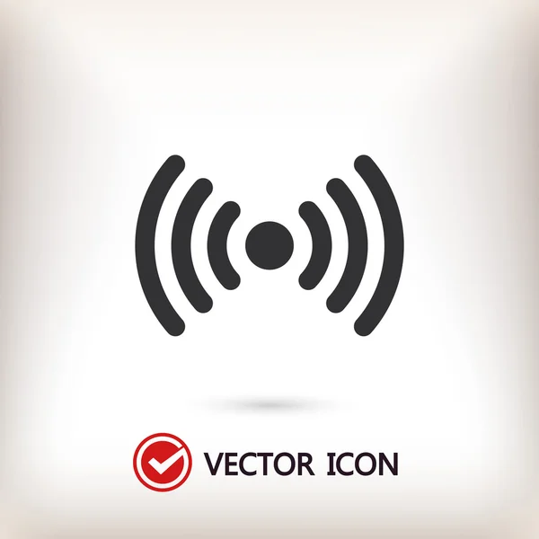 Wireless Icon,  Flat design style — Stock Vector