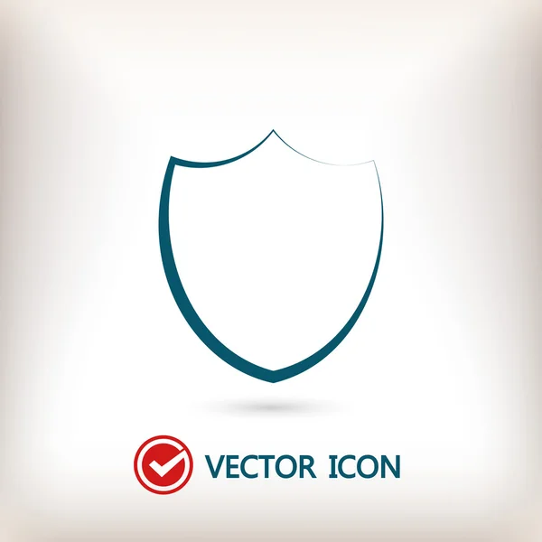 Shield icon,  Flat design style — Stock Vector