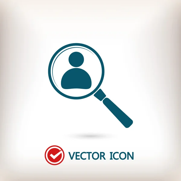 Employee Search icon — Stock Vector