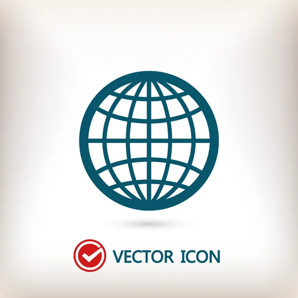 Globe ikon design — Stock vektor