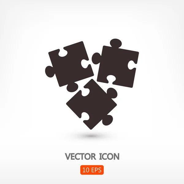 Puzzle peças ícone — Vetor de Stock