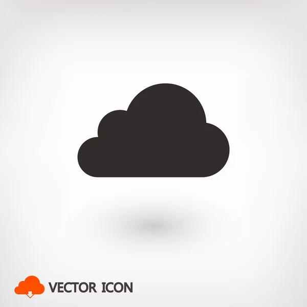 Wolk platte ontwerp pictogram — Stockvector