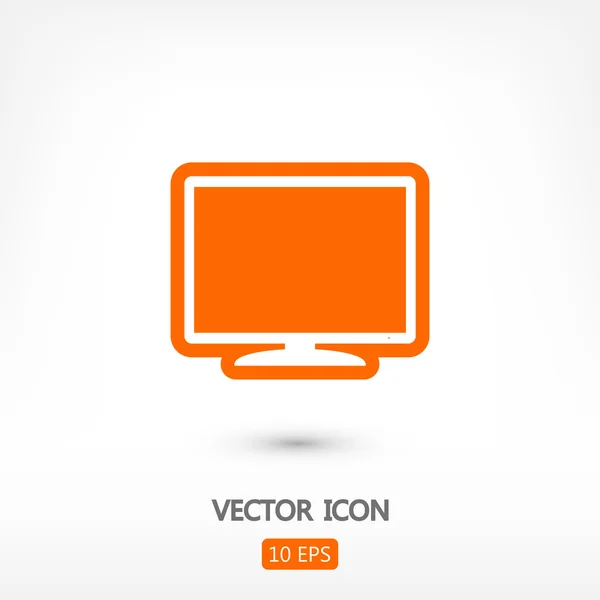 Monitor ikon illusztráció. — Stock Vector