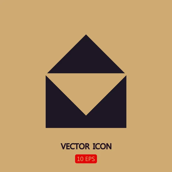 Ikonen e-post platt design — Stock vektor