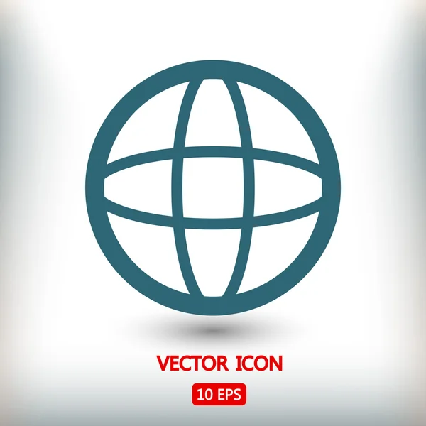 Globe ikon design — Stock vektor