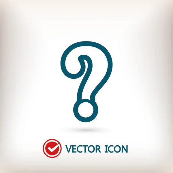 Signo de interrogación icono — Vector de stock