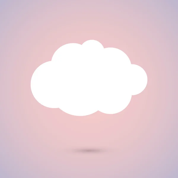 Σύννεφο επίπεδη σχεδίαση εικονίδιο — Διανυσματικό Αρχείο