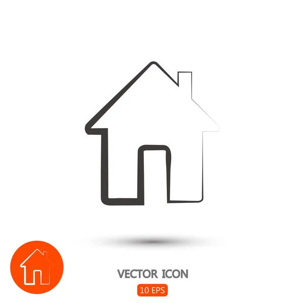 House flat design icon — Stock Vector