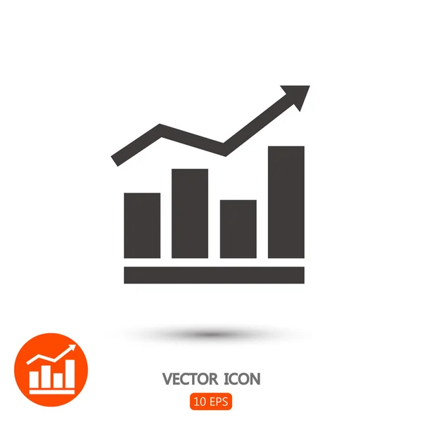 Infografía, icono del gráfico — Vector de stock