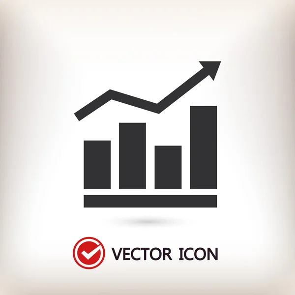 Infografía, icono del gráfico — Vector de stock