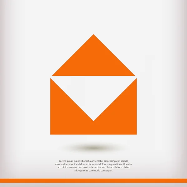 Correo plano icono de diseño — Vector de stock