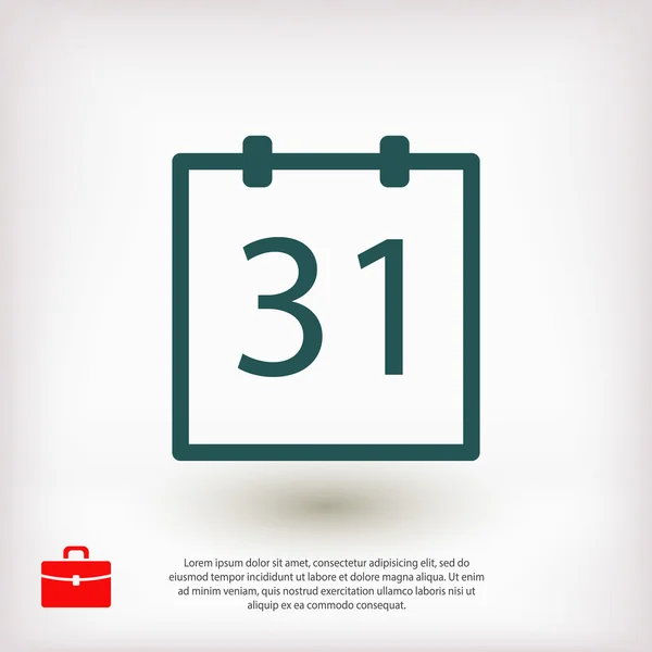 Kalender-Icon-Design — Stockvektor