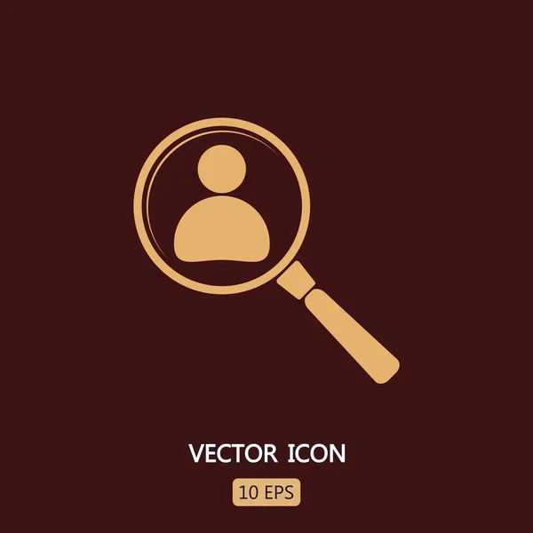 Employee Search icon — Stock Vector