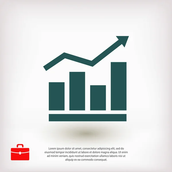 Infographic, chart  icon — Stock Vector