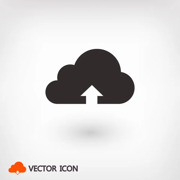 Значок загрузки облаков — стоковый вектор