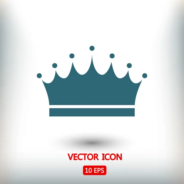 Corona icono de diseño plano — Archivo Imágenes Vectoriales