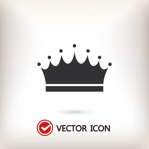 Krone flache Design-Ikone — Stockvektor